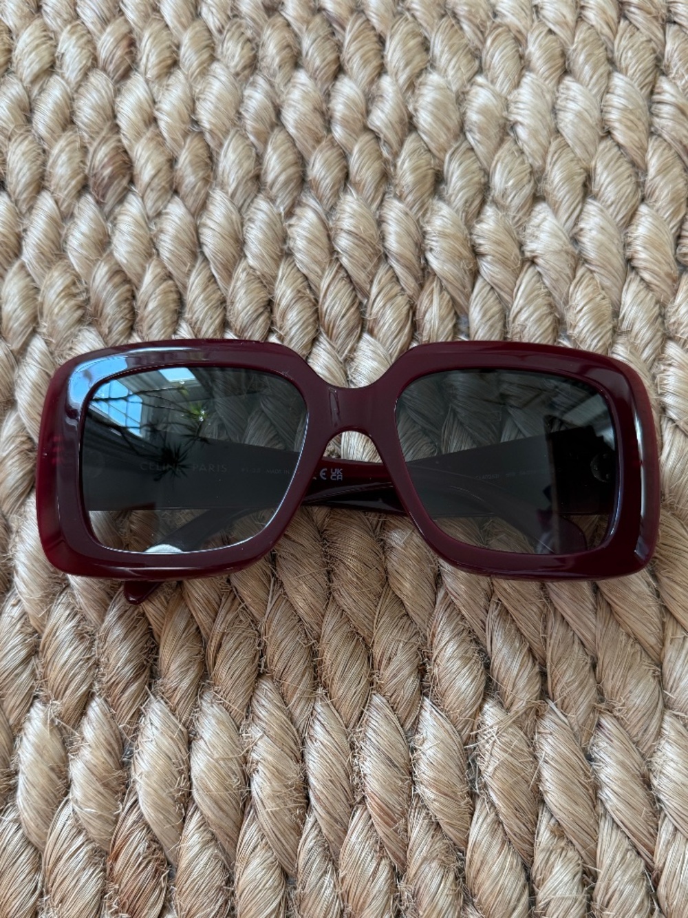 CELINE burgundy sunglasses